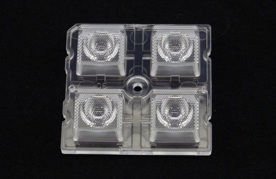 PC Led Optical Lens , 4 in 1 Led Lens Array For SMD 5050 Led Light