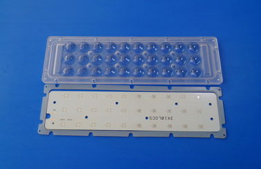 acheter 120 panneau de carte PCB du degré 3x10 3535 LED et lentille et radiateur de rangée pour les lumières extérieures menées fabrication en ligne