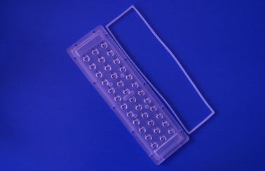 acheter lentille asymétrique de réverbère du PC LED de degré de 3X12 140x70 pour 1w 3030SMD LED 140-150LM/W fabrication en ligne