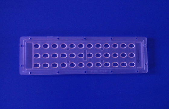 3X12 140x70 degree Asymmetrical PC LED Street light lens for 1w 3030SMD LED 140-150LM/W