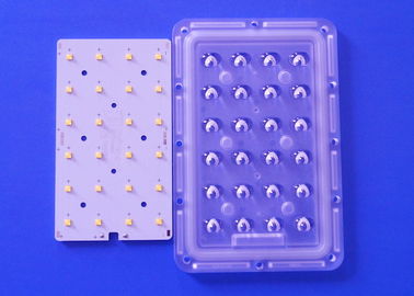 acheter lentille asymétrique solaire du module 3X8 de carte PCB de 12V 24V LED avec le conseil soudant XTE XPG LED fabrication en ligne