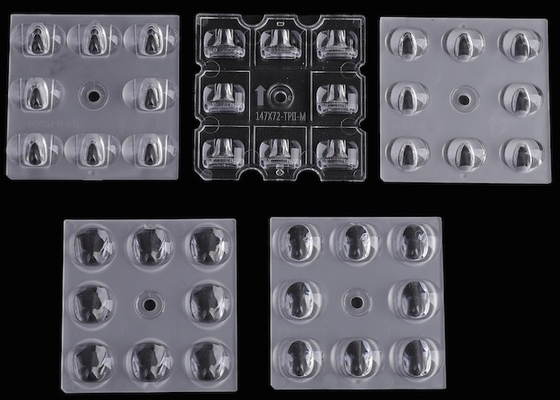 Popular 50x50mm LED ARRAY LENS 3030 SMD 5050 SMD 4/6/8/12/16/24 LED PC LENSES