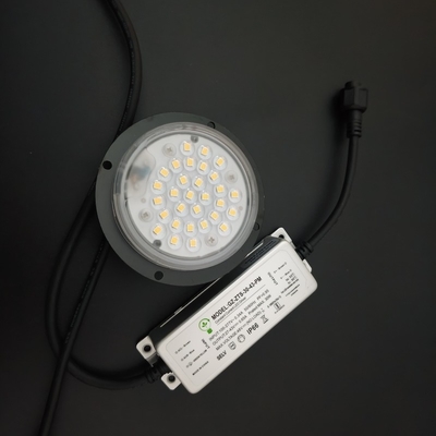 acheter 20w 30w 3000k module à LED rond noir dissipateur de chaleur 90 degrés lentille pour LED Post-Top Light fabrication en ligne