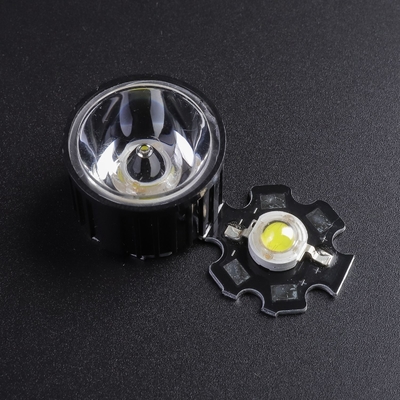 acheter 5 degrés PMMA ont mené la lentille 1W /3W PMMA optique pour l'éclairage mené de tache fabrication en ligne