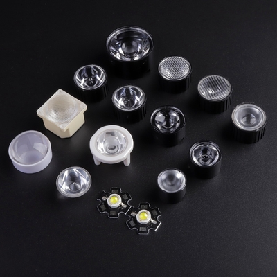 acheter degrés transparent PMMA de 20mm les 45 ont mené la lentille pour la puissance de 1 watt d'hauteur Bridgelux LED fabrication en ligne