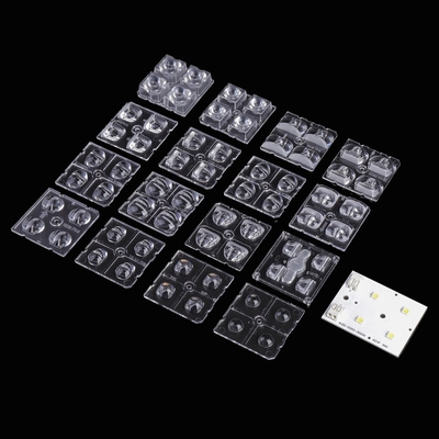 acheter 2x2 Modules Led Street Light Lens PC Led Lens pour lampe de route fabrication en ligne