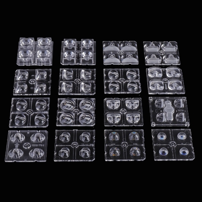 Square 2x2 Modules Led PMMA Lens For IESNA Type II Road Lighting