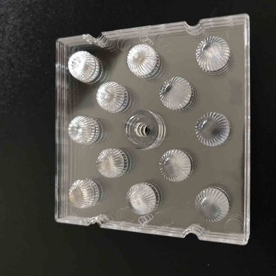 acheter lentille menée de 50x50mm SMD 3030, 12 dans 1 lentille menée de PC pour la lumière élevée de baie fabrication en ligne