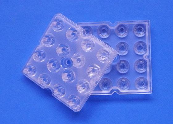 50X50 16 Points High Bay Light Lens 20 / 30 Degree Bead Surface 91% Tranmittance