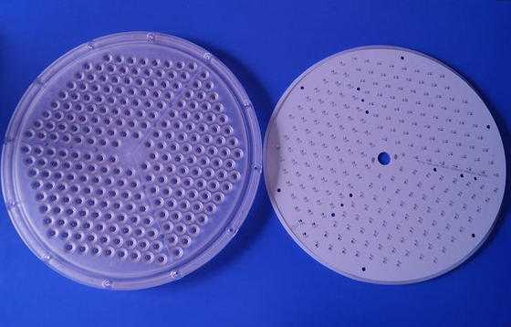 acheter Lentille de haut de lumière de baie de 200 watts avec la lentille du panneau de carte PCB/234pcs SMD 3030 LED fabrication en ligne