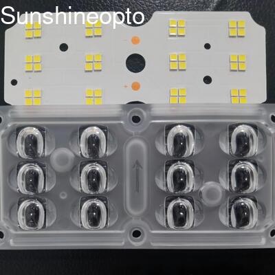 3030 SMD LED PCB Board for 30 to 45W Street Light Modules with Customized Lens Design
