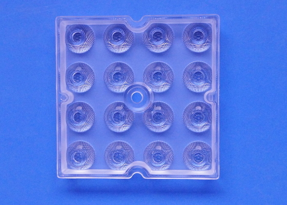 50X50 16 Points High Bay Light Lens 20 / 30 Degree Bead Surface 91% Tranmittance