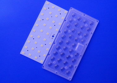 acheter Lentille 60 90 de lampe de projection de rangée de 36 LED PC de 150 degrés optique avec le panneau de la carte PCB 144 fabrication en ligne