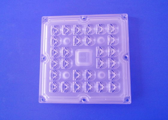 3535 SMD LED Lens Array 28 In 1 Square Module with 100X60 Degree Beam Angle and Optical Grade PC Material