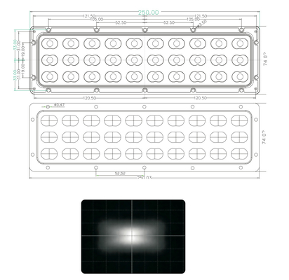 High Lumen Complete 3x10 Led Streetlight Module Led Light Retrofit Kits