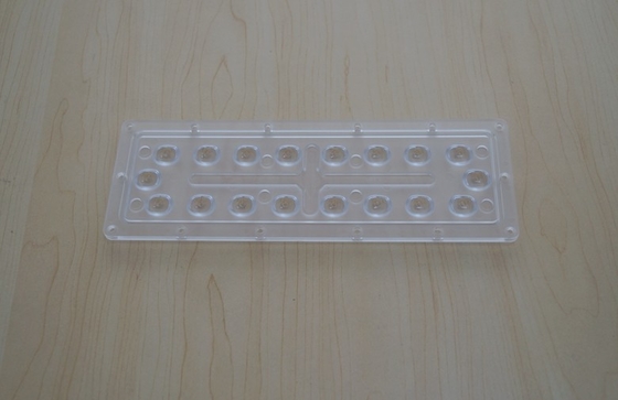 Asymmetric Collimator led reflector Lens For Street Light , 4 Vehicle Lanes