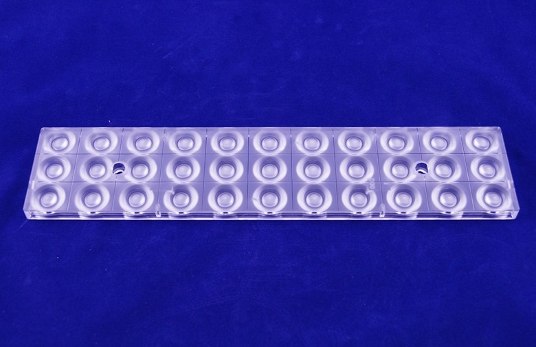 33W Led Street Light Lens / PMMA Led Light Lens 20 30 60 90 Degree