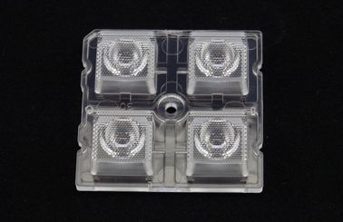 La lentille optique menée par PC, 4 dans 1 rangée menée de lentille pour SMD 5050 a mené la lumière