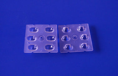 Rangée multi 5050 SMD Chip Led Street Light Lens ROHS de lentille de transmittance élevée