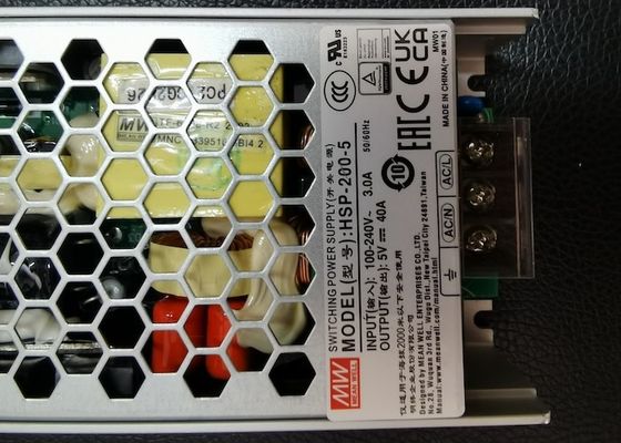 3 Years Warranty 200W LED Driver HSP-200-5 40A 5V Single Output With PFC Function Meanwell
