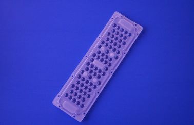60 transmittance menée de la matière plastique 92% de la rangée 250*74mm de lentille du degré SMD 3030