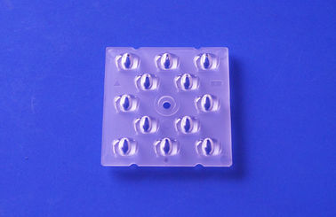 La forme carrée 50mm 12 points de TYPE plastique de degré d'II-M a mené la lentille de réverbère