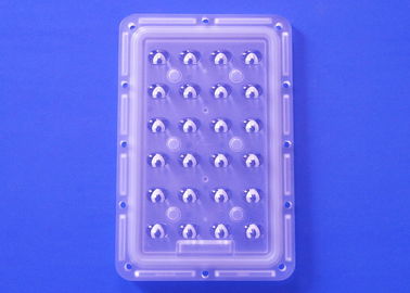 Lentille optique en plastique du moulage par injection de 3535 SMD LED 24W XPG3 pour le réverbère asymétrique