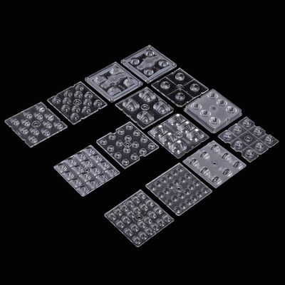 Lentilles optiques LED en PMMA plastique 50x50mm