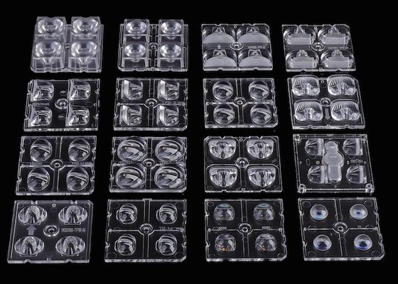 Lentille matricielle LED 50x50mm en PC optique pour LED SMD 3030 & SMD 5050