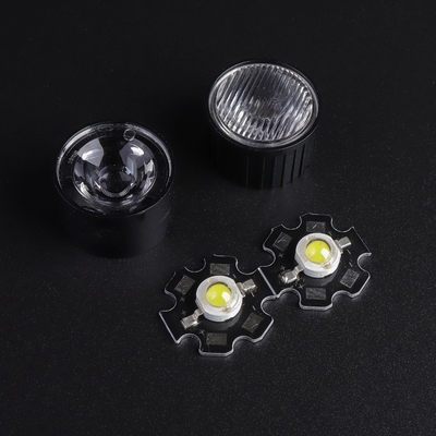 Lentille optique étroite de l'angle de faisceau PMMA LED pour des éclairages de torche de LED