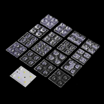 Module LED 2x2 50x50 mm 4 en 1 Lentille optique LED pour lampe de route