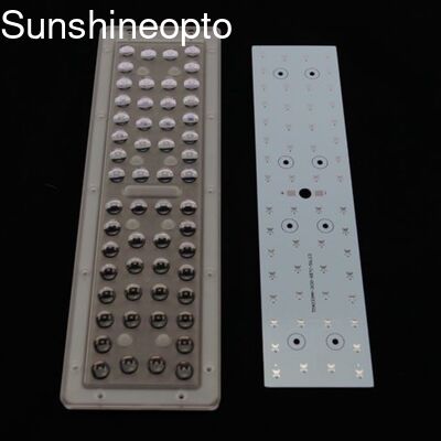 56W PC Led Street Light Lens Led Collimator Lens For SMD 3030 Leds