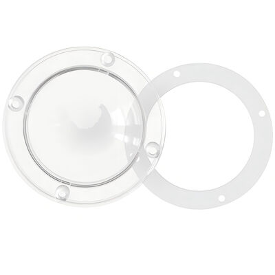 Couvercle d'objectif LED PC 88 mm 120 ° pour lumières haute baie, transmission de la lumière à 91 %, fabricant OEM et ODM