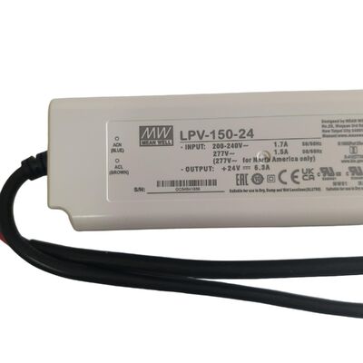 Alimentation électrique fiable en vrac 150W 24V à sortie unique pour l'éclairage intérieur