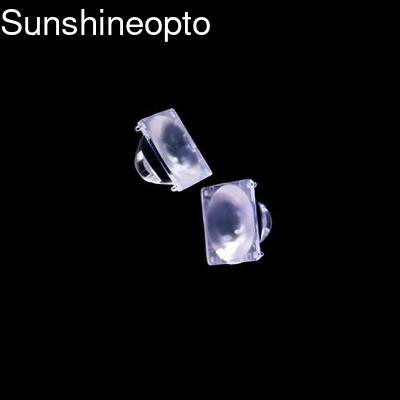 Lentille optique LED de 22 mm de diamètre avec faisceau étroit de 10 degrés, en PMMA de qualité optique pour l'éclairage extérieur