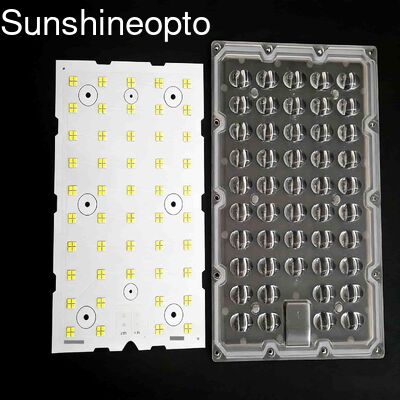192PCS 3030 SMD LED Street Light Module avec un dissipateur de chaleur de 210x240x35 mm pour des applications de puissance de 150W