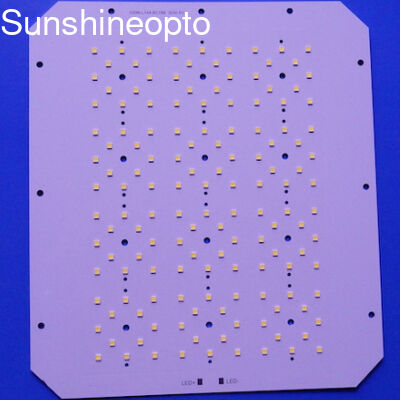Carte PCB personnalisée 120W 144 Points 3030 SMD avec lentille LED 50x50mm