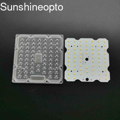 Carte PCB de module LED 130x130mm avec lentille PC optique et LED SMD3030