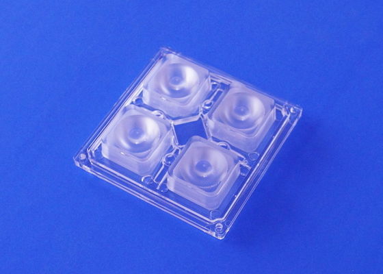 Optical Grade PC Led Lamp Lens 90x90 4 LED 5050 / 5730 SMD For High Bay Lighting