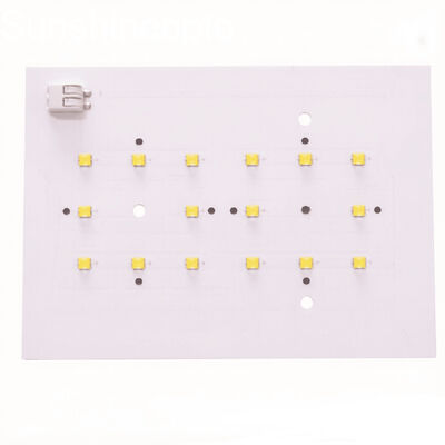 Carte PCB LED en aluminium personnalisée pour éclairage LED, fabricant de PCB blanc monocouche