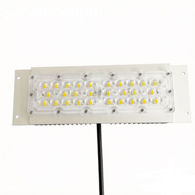 Module de lampadaire LED 7070, 28 pièces, avec lentille optique 158 × 103 °, Solution d'éclairage routier haute puissance 48V