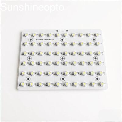 Carte PCB LED en aluminium 60W avec lentille optique PC, kit de rénovation de lampe de route LED
