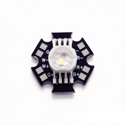 Module LED 12 W RGBW avec puces LED 4 points LED haute puissance sur PCB étoile noire pour éclairage de scène