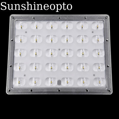 Kit de rénovation pour réverbère LED 30W, angle de faisceau 90 × 126°, lentille LED, fournisseur OEM/ODM