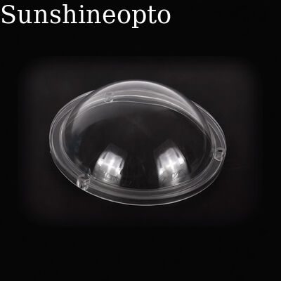 Lentille de lumière haute baie de 142mm, Angle de faisceau de 120 degrés, transmission de 91%, couvercle PC avec joint
