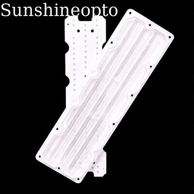 Carte PCB LED SMD 3030 64 en 1 personnalisée avec lentille PC optique 90 × 110 degrés pour éclairage routier et industriel