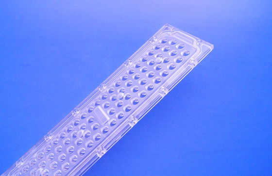 Lentille de projecteur LED SMD 3030 50W avec angle vertical de 136x78 degrés et matériau PC de qualité optique