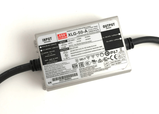 conducteurs de l'alimentation d'énergie de 50W Constant Current LED 24v 36v 48v 54v MEANWELL pour des lumières de LED